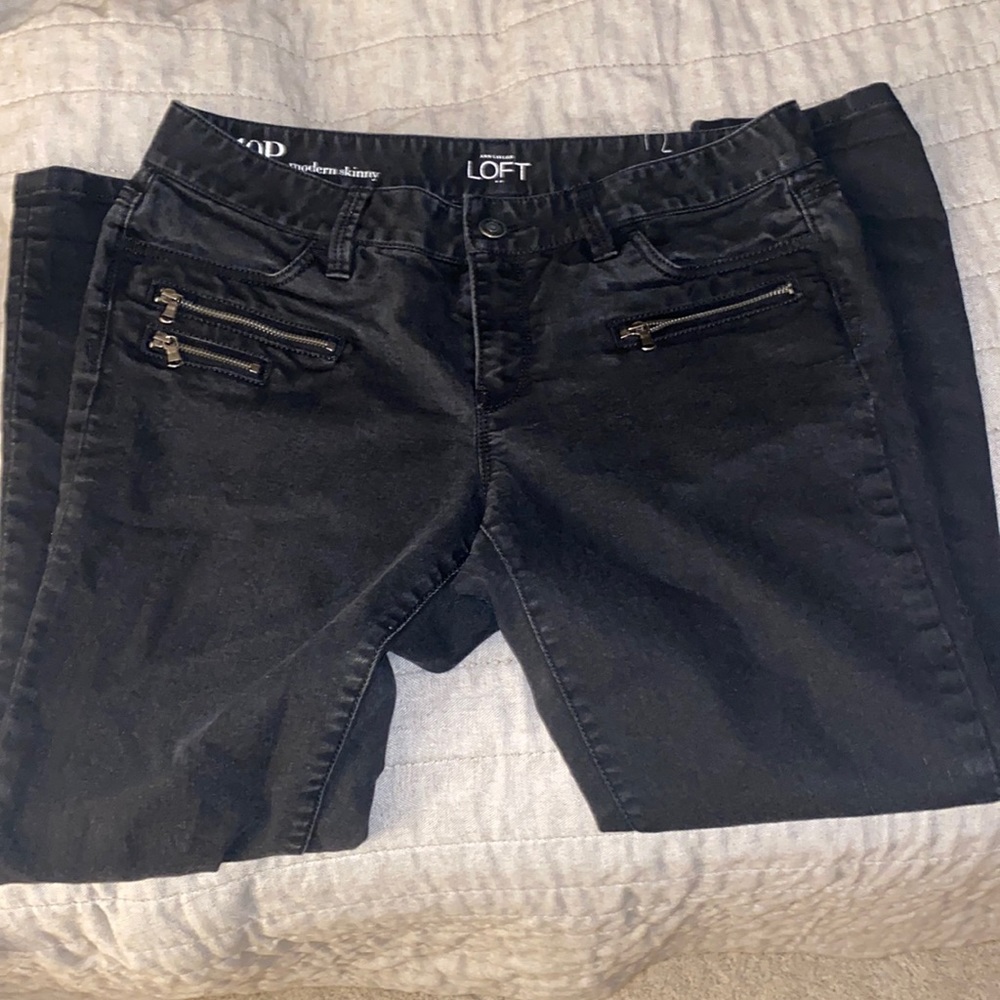 LOFT moto jeans